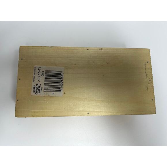 1978 Vintage wooden Cracker Barrel Cheese Box - Advertising Kitchen Decor - Picture 5 of 9